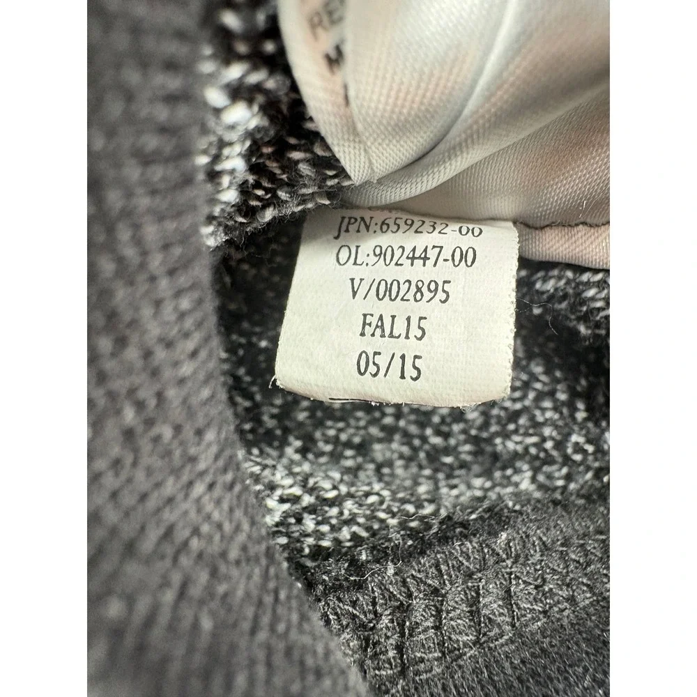 Banana Republic Hoodie Mens Size L Full Zip Jacket Gray Black Knit 659232-00‎