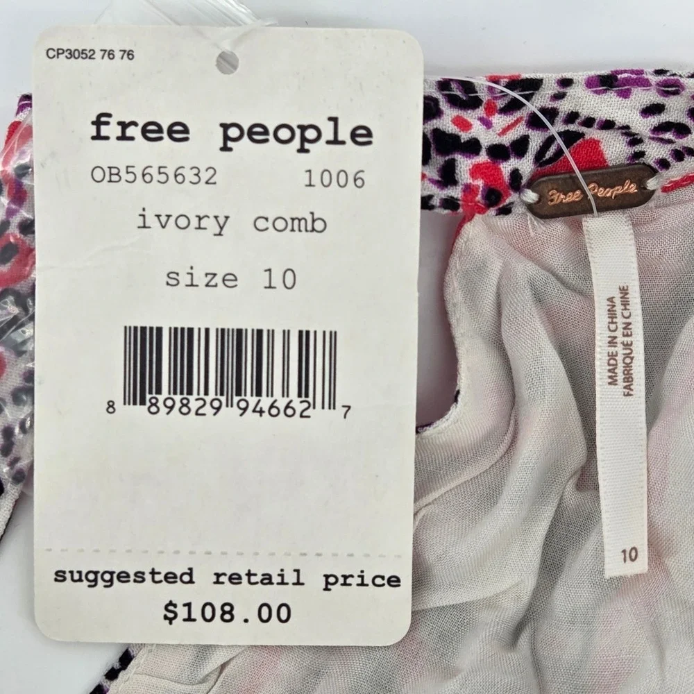 Free People measurements bust