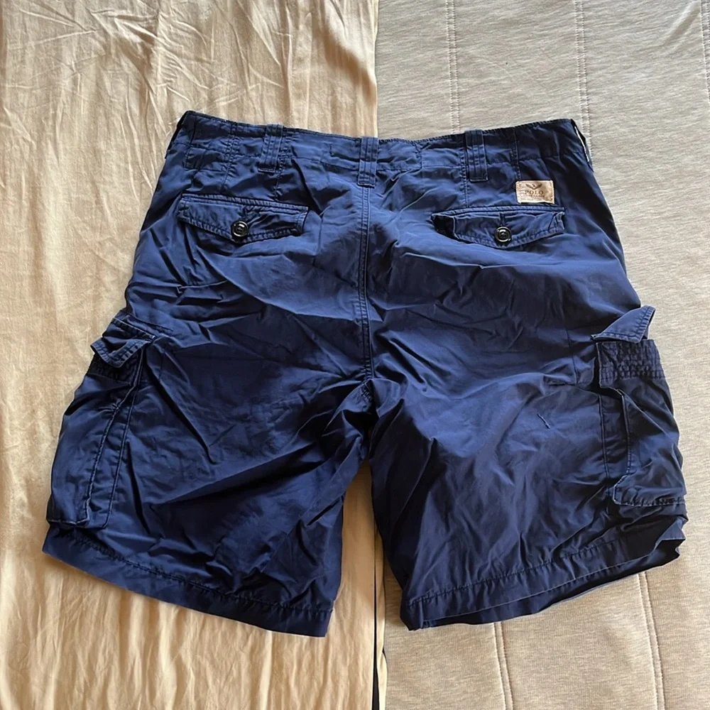 Navy Polo Ralph Lauren Lightweight Cargo Shorts
