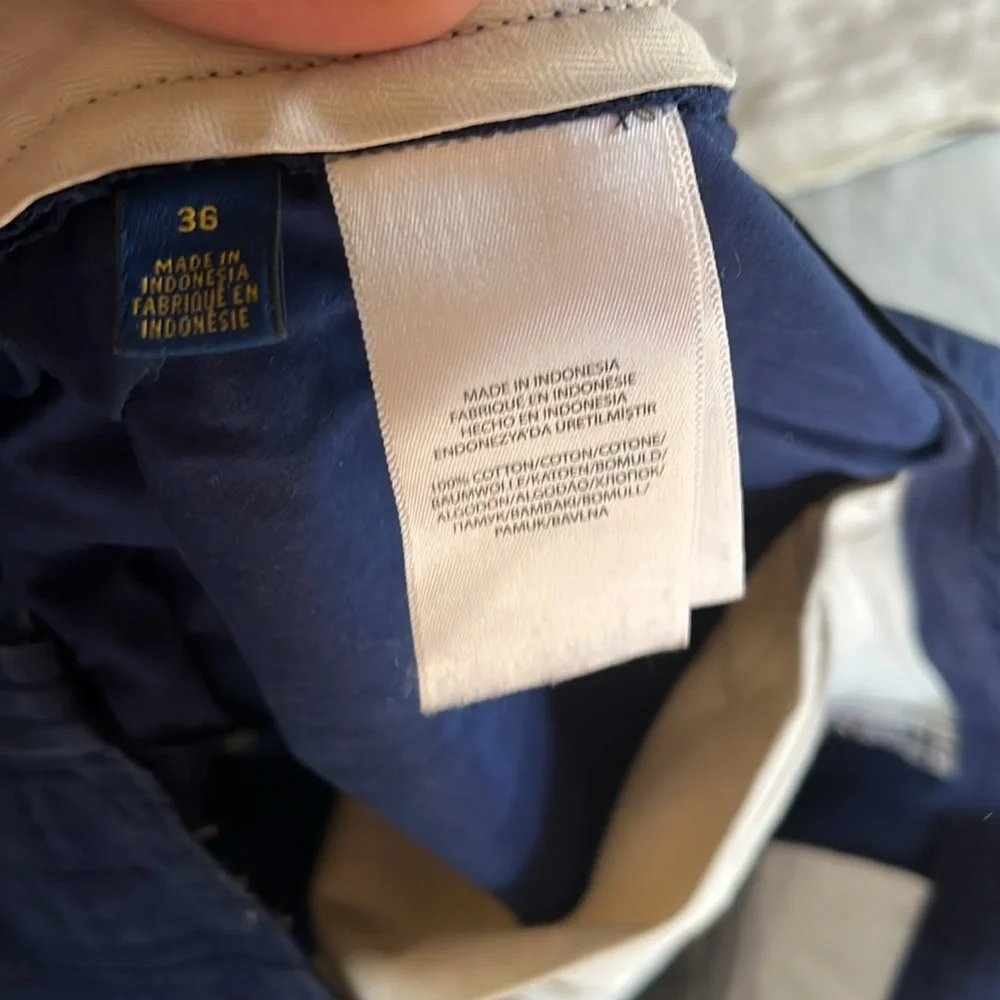 Navy Polo Ralph Lauren Lightweight Cargo Shorts