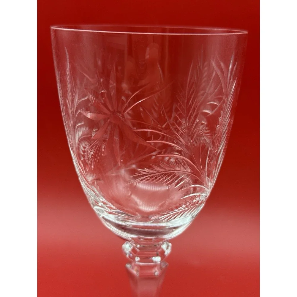 MCM Tiffin-Franciscan Mirabelle Water Goblets Wine Glasses Set For 8