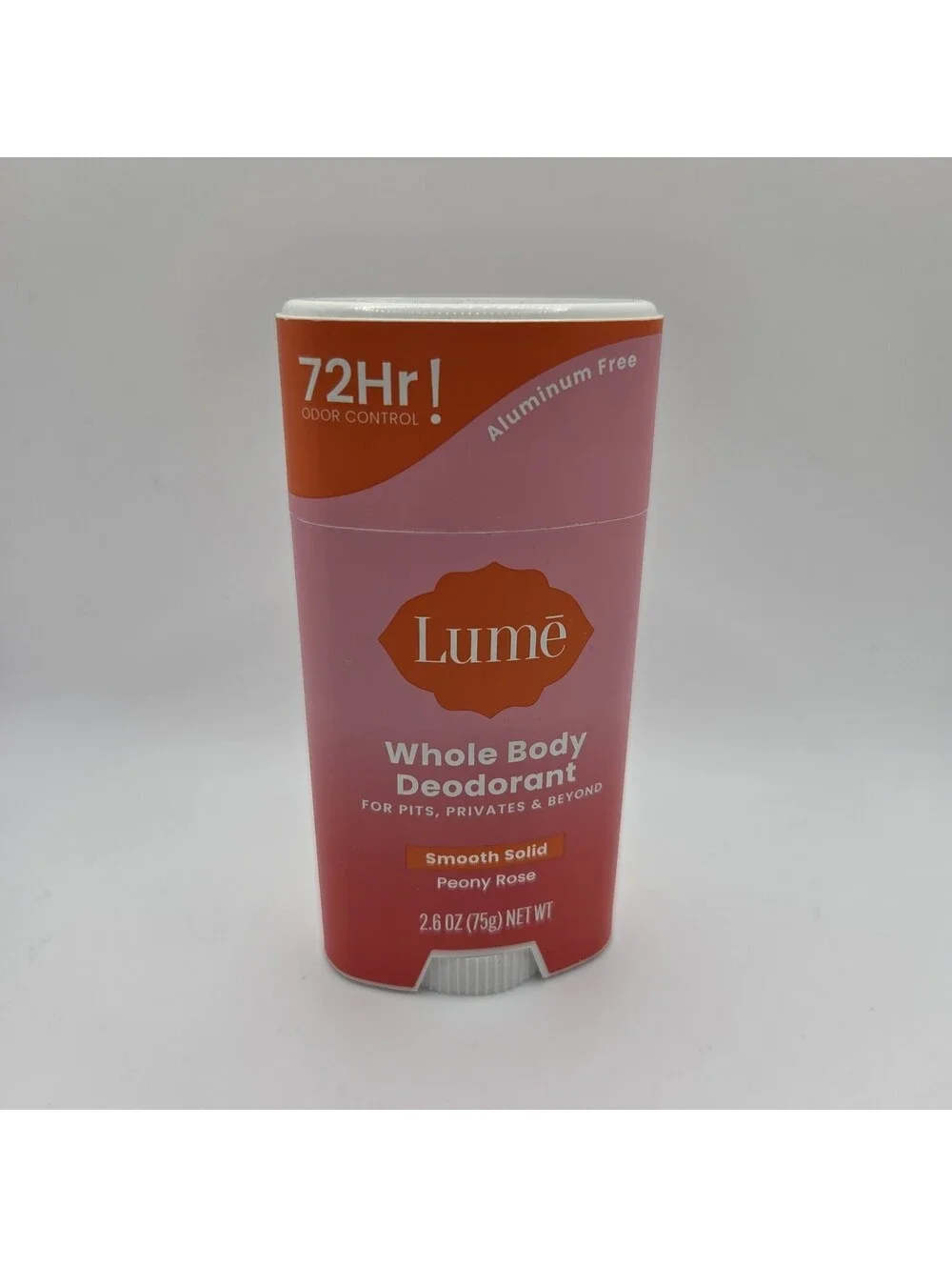 Lume Smooth Solid Whole-Body Deodorant in Peony Rose (2.6 oz) Stick New