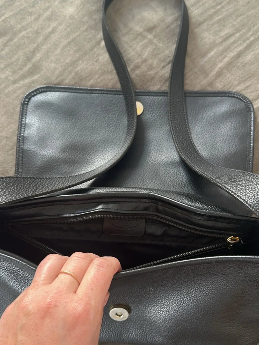Longchamp black vintage