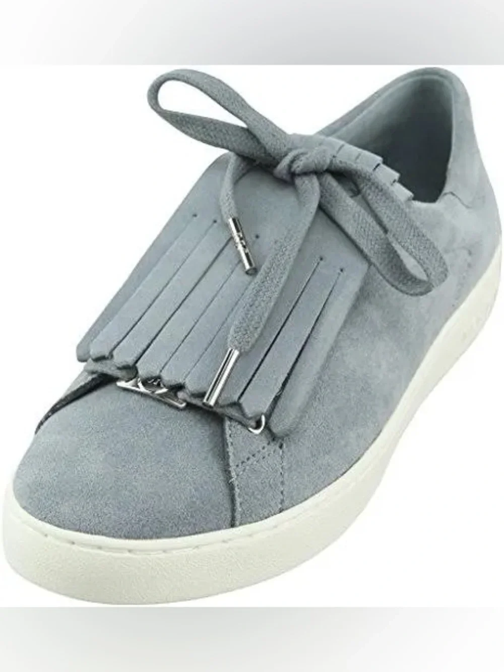Michael Kors Dusty Blue Keaton Kiltie Suede Sneaker Box
