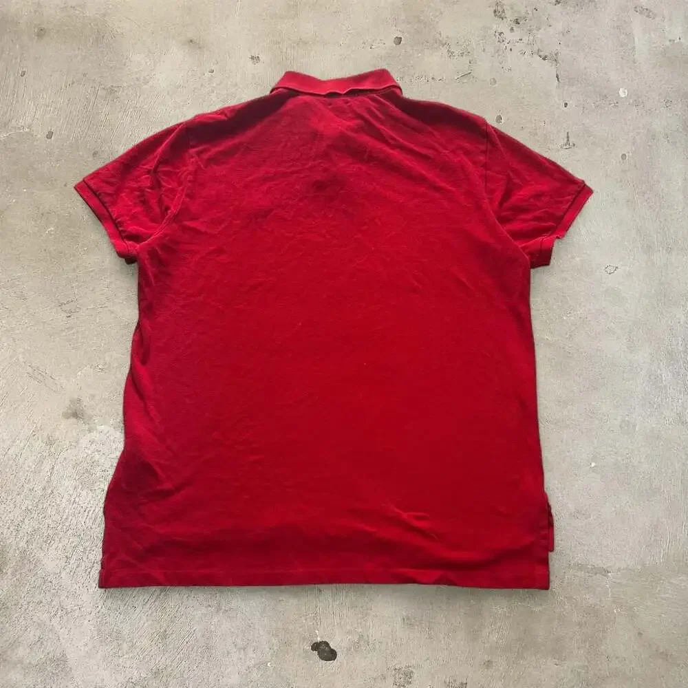 Polo Ralph Lauren Polo Bear Custom Fit Polo Shirt Red XL