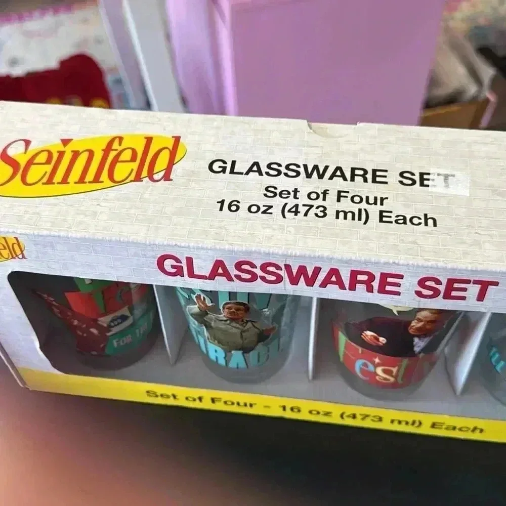 seinfeld glassware set