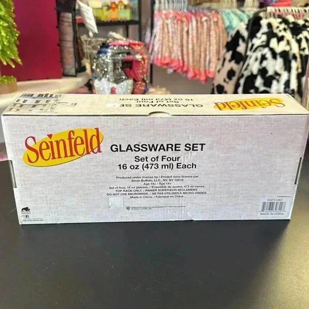 seinfeld glassware set