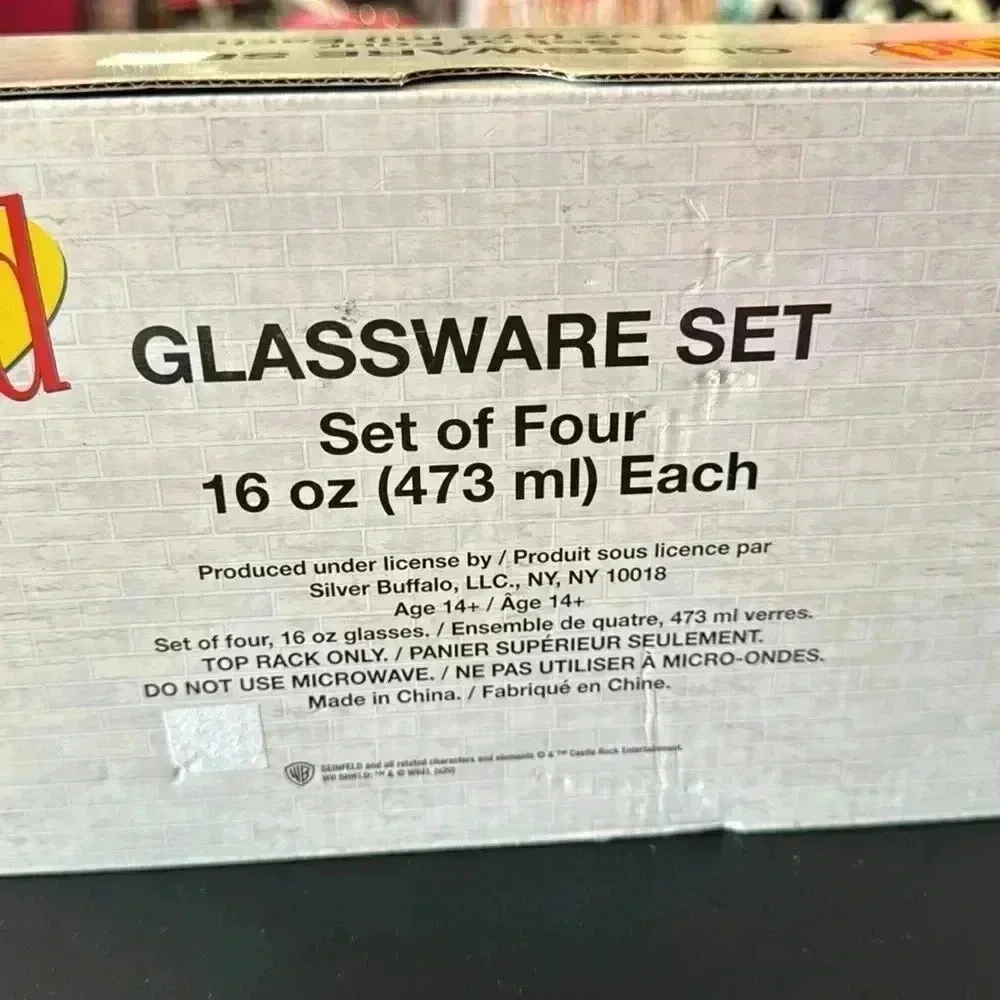 seinfeld glassware set