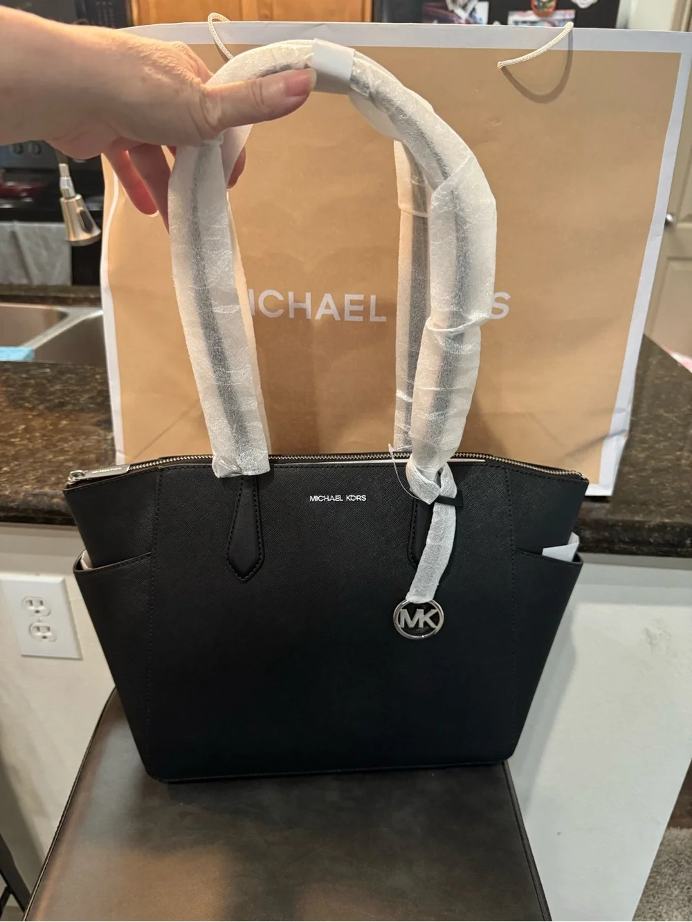 Michael Kors structured saffiano