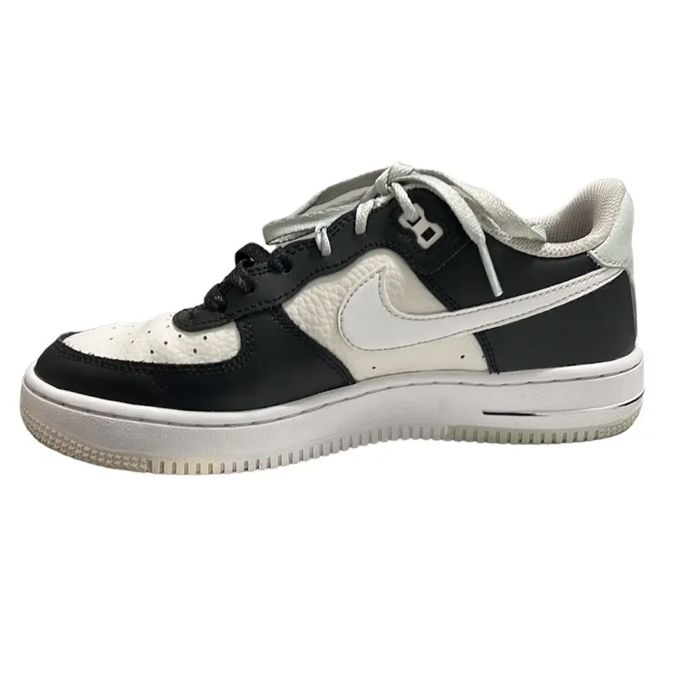 Nike Air Force 1 '07 LV8 Black Light Silver Sneakers Size 5.5Y