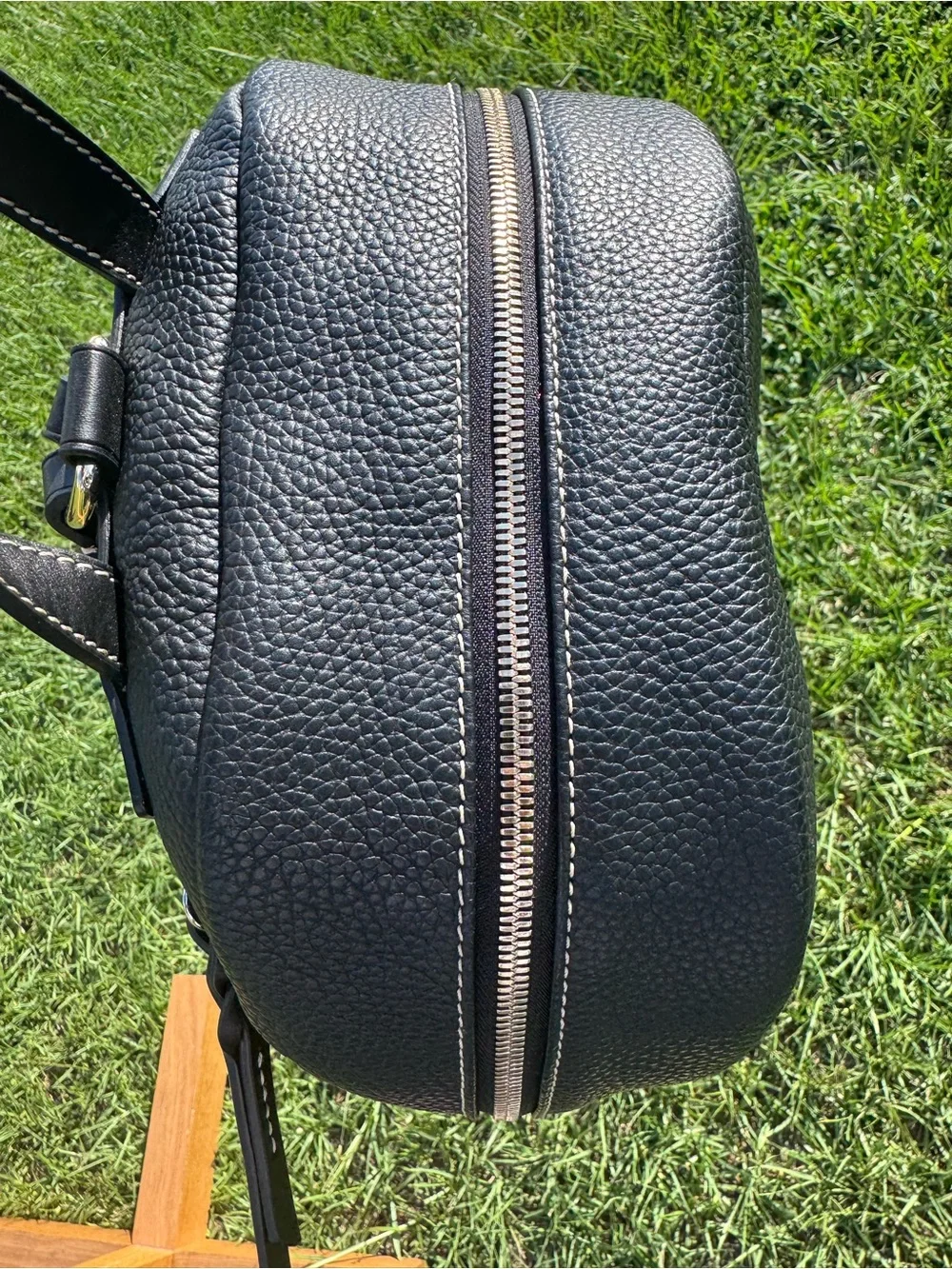 Ladies Dooney & Bourke Ronnie Black Pebble Grain Leather Backpack