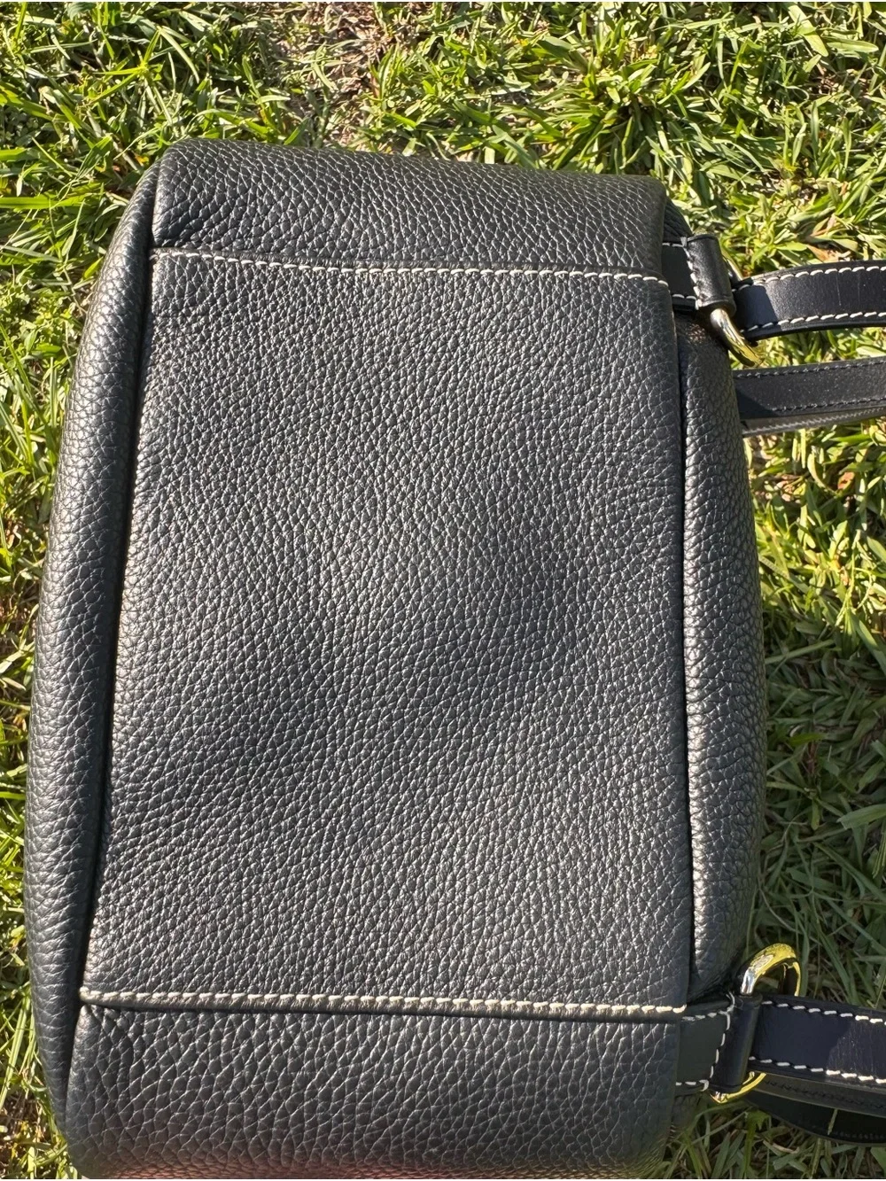 Ladies Dooney & Bourke Ronnie Black Pebble Grain Leather Backpack