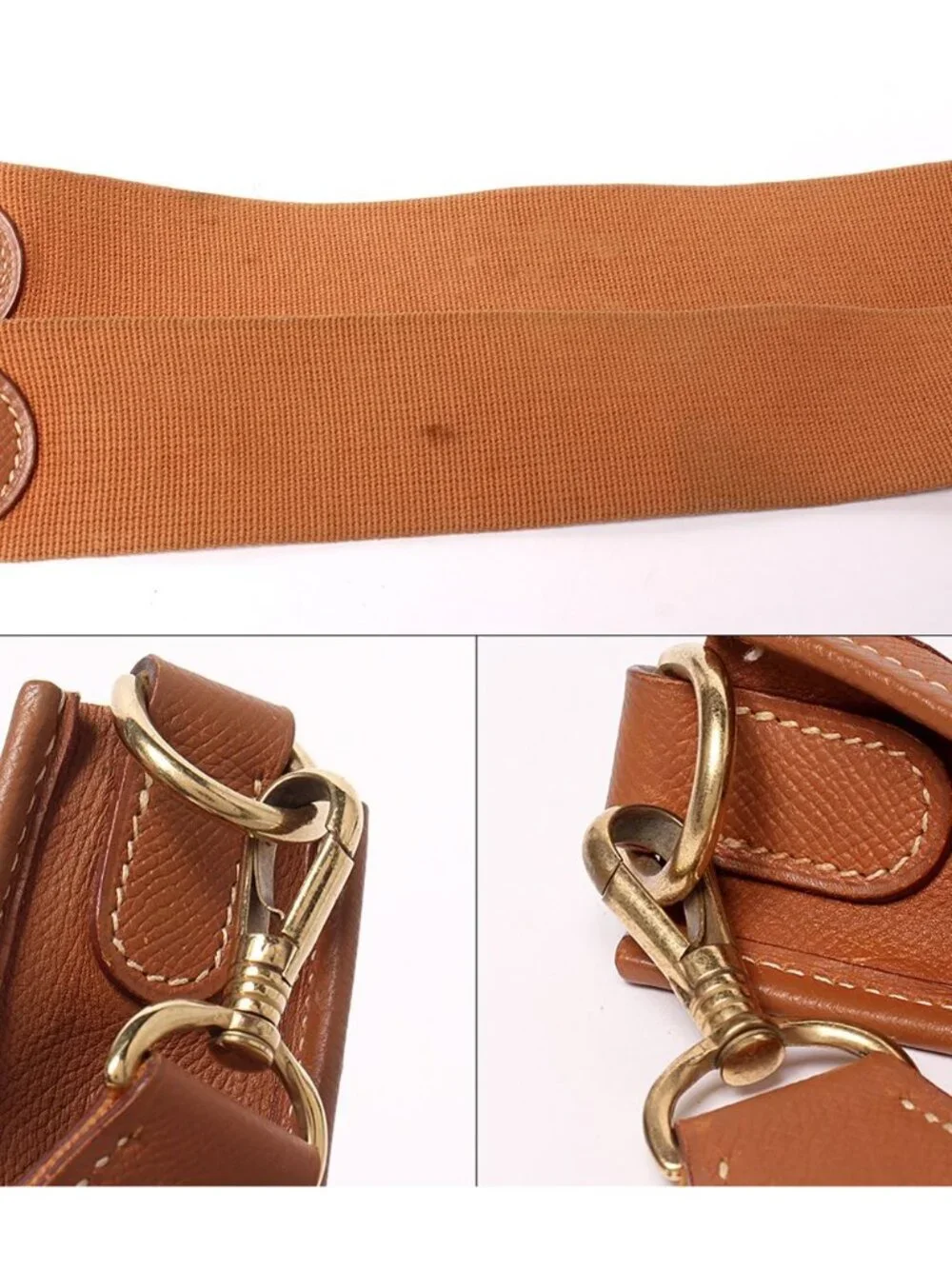 Hermes Shoulder Bag Crossbody Gold Evelyne I GM