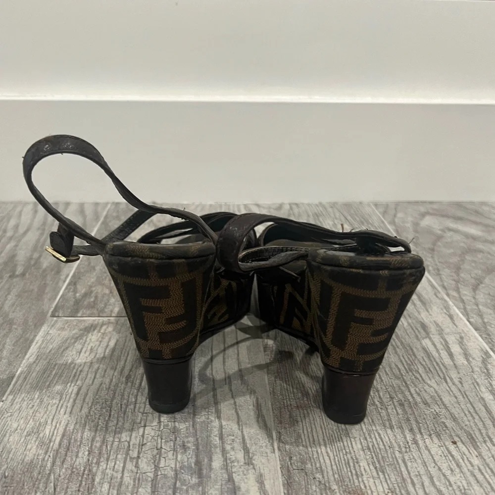 Fendi wedge sandals