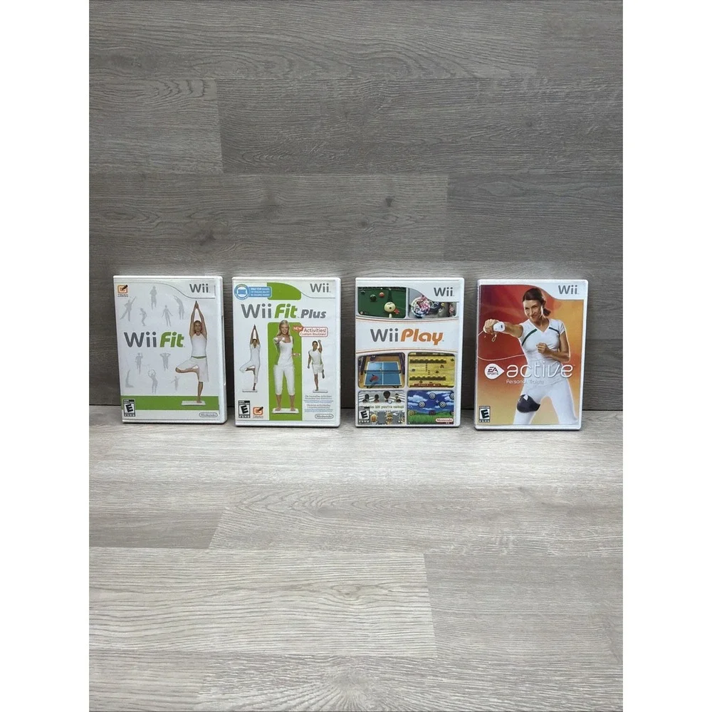Nintendo Wii Game Lot. All CIB/ Tested. Wii Play, Wii Fit, Wii Fit +, Active