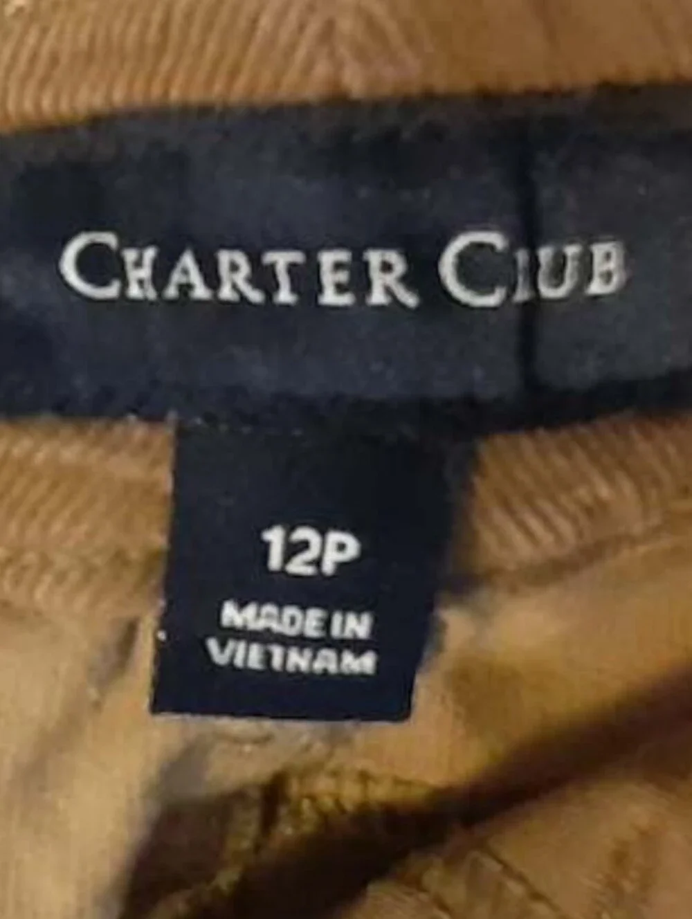 Charter Club comfortable caramel