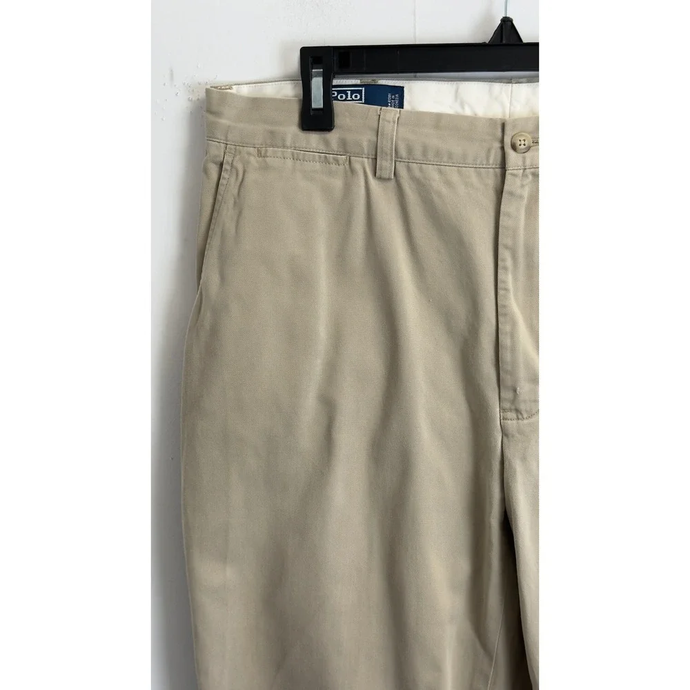 Polo Ralph Lauren Prospect Pant Mens 36X31 Khaki Tan Cotton Chino Straight Leg
