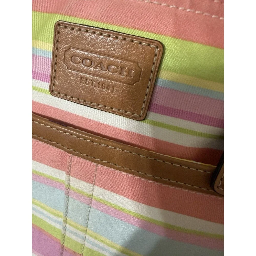Coach pastel striped
