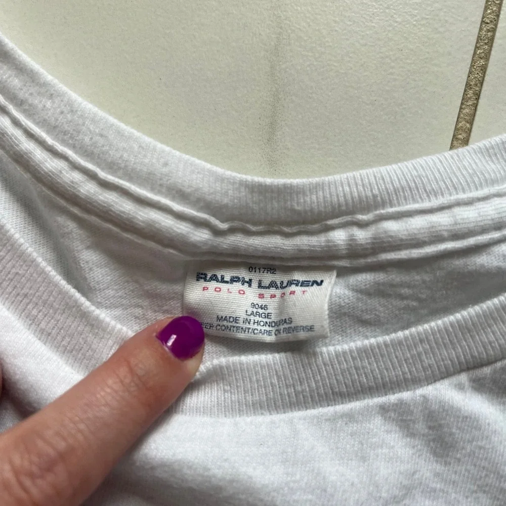 Vintage 1990s Polo Ralph Lauren Sports T-Shirt Large Tall