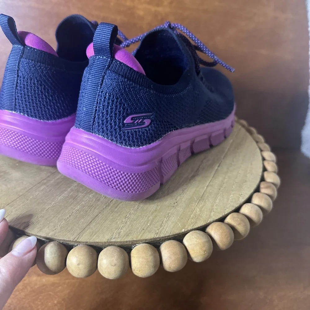 Skechers Women's Knit Mesh Stretch Fit Sparrow 2.0 Sporty Memory Foam Sneaker6.5