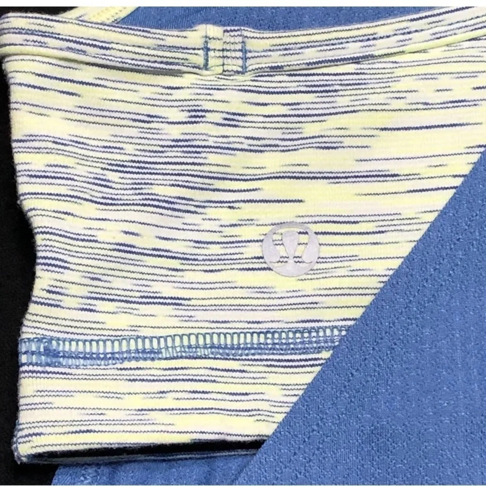 Lululemon No Limits Tank Top Bra Attached Blue Tank | Size 6 | NWOT
