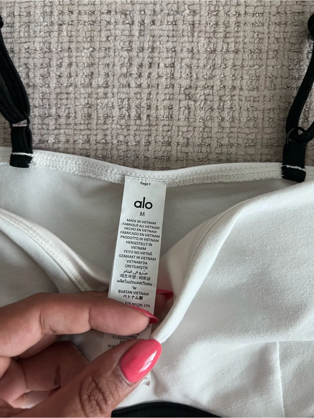 ALO Yoga cropped bralette
