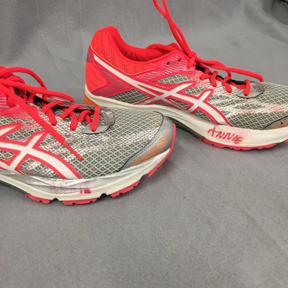ASICS Gel-Flux 4 Womens Running Shoes Pink‎ Silver Orange T764N Size 9.5