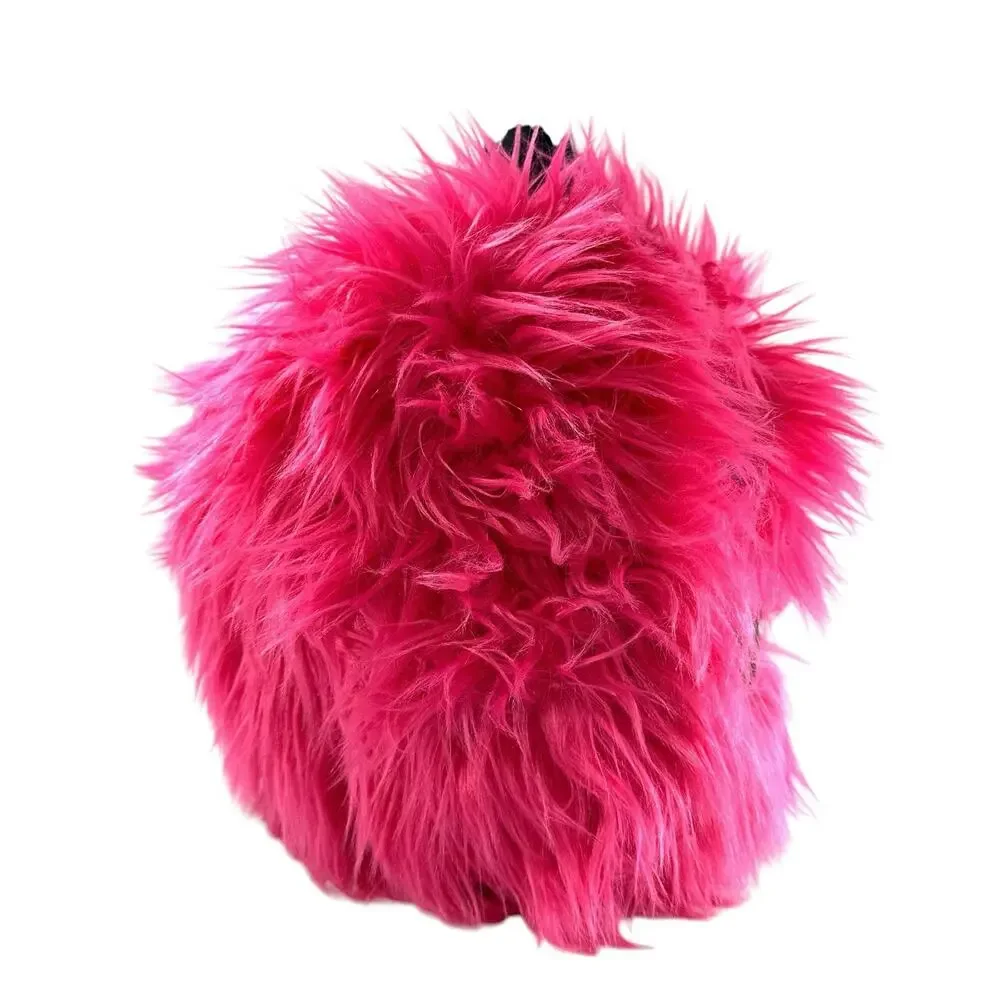 Cupcakes and Cashmere Pink Furry Jack-O’-Lantern Pumpkin Halloween Plush 14”