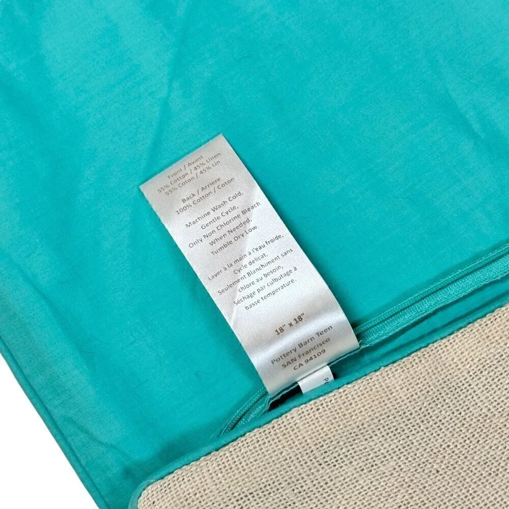Pottery Barn decorative pillowcases