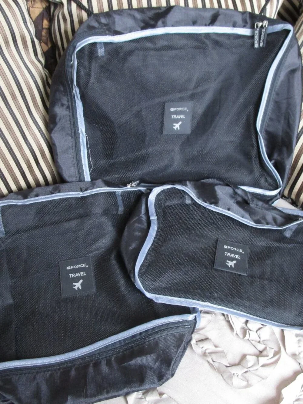 lot of travel storage bags