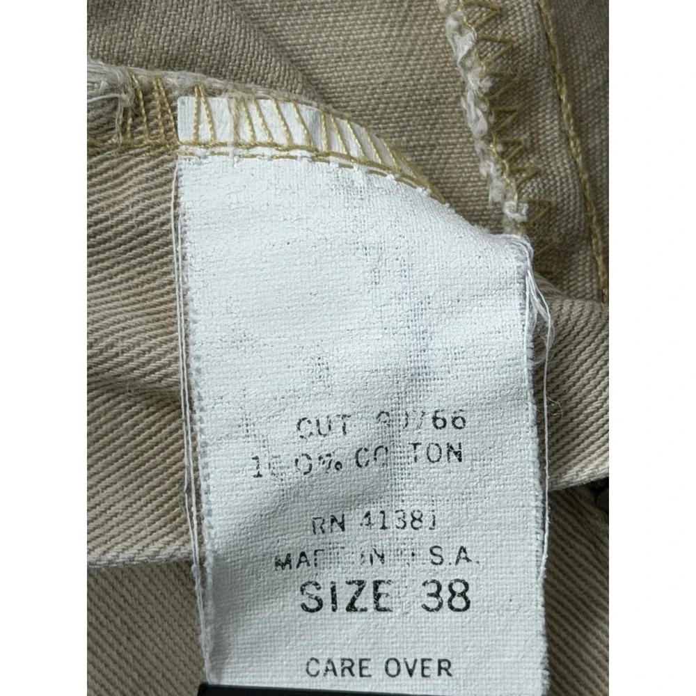 Polo Ralph Lauren Tyler Shorts Mens 38 Khaki Good Pleated Chino Made in USA