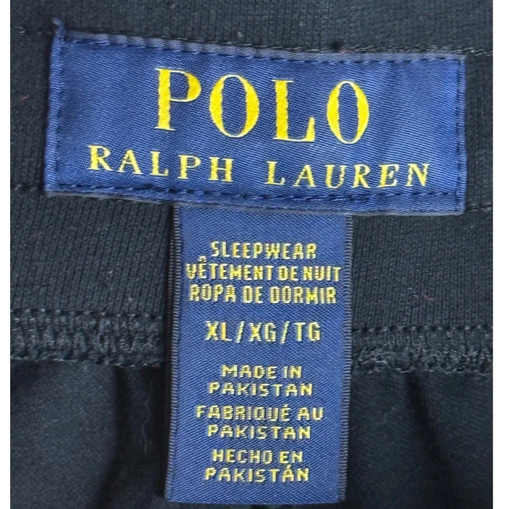 POLO Ralph Lauren Men Sleepwear Black Shorts XL Stretchy Soft Casual Goth Grunge