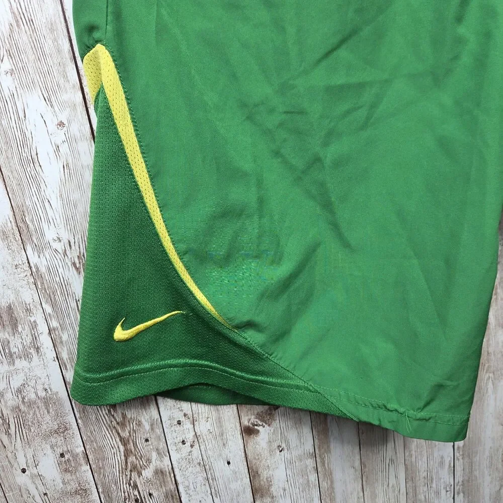Nike Dri-Fit Oregon Ducks Shorts Mens Size Medium Green Yellow NCAA Basketball
