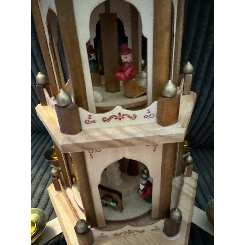 Weihnachts Pyramide 3 Tier Pyramid Christmas Nativity Carousel 18