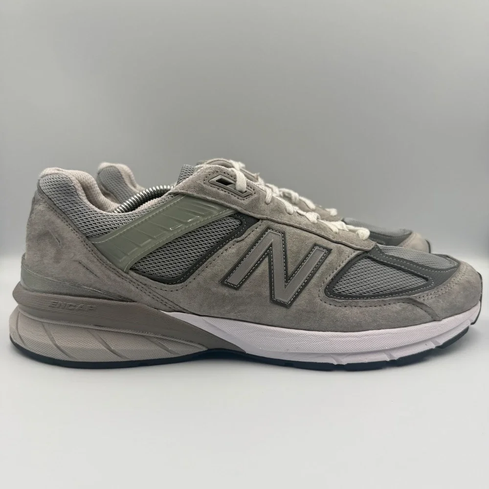 New Balance 990v5 Mens Size 123 Running Shoes Made in USA Grey M990GL5