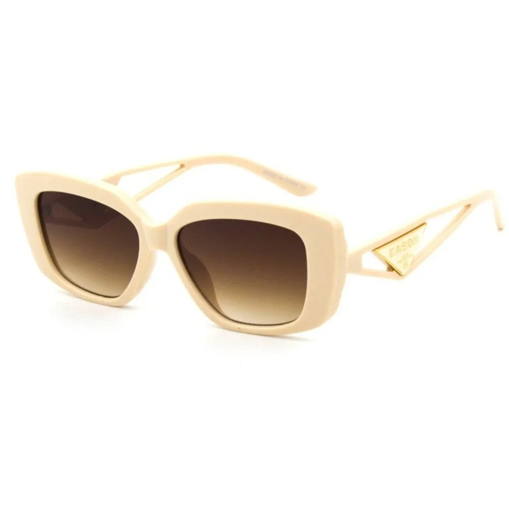 Sunglasses Square Frame Designer Fashion Shades Women Trendy Driving Beach Gafas