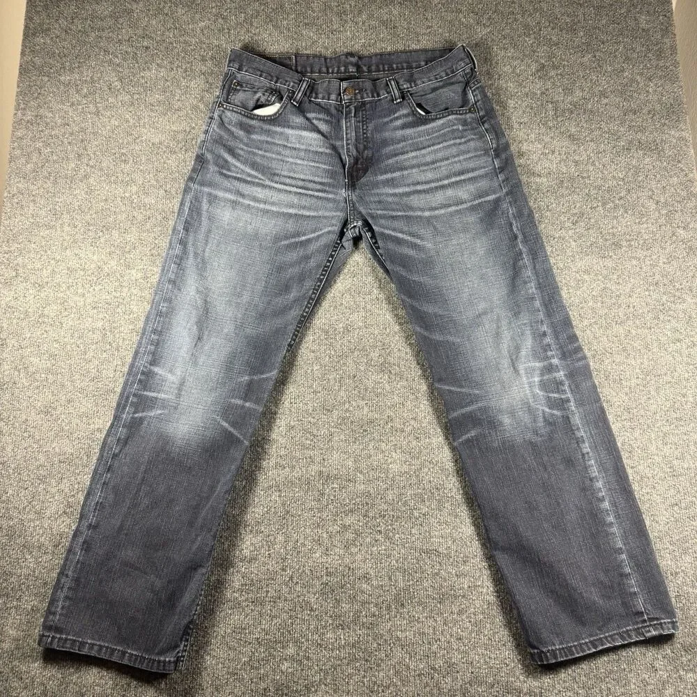 Levi’s Men’s 569 Loose Straight Fit Blue Jeans 34x32 Fade Faded