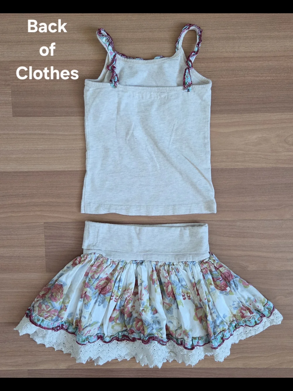 4-Piece, 2T Girls Outfit: Free Planet, H&M, Carter's; Sweater, Tank, Skirt, Pant