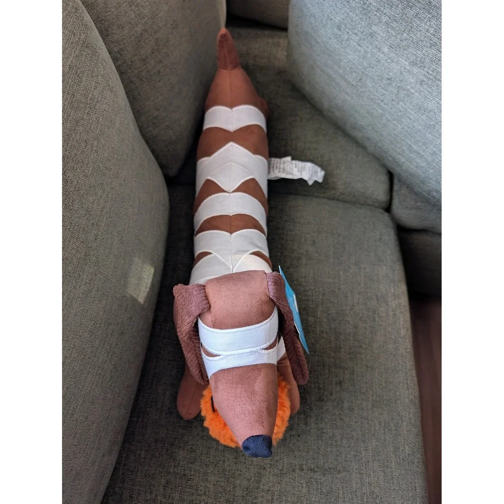 Halloween Mummy Dachshund Decorative Pillow 24in Brown Puppy Weiner Dog Doxie