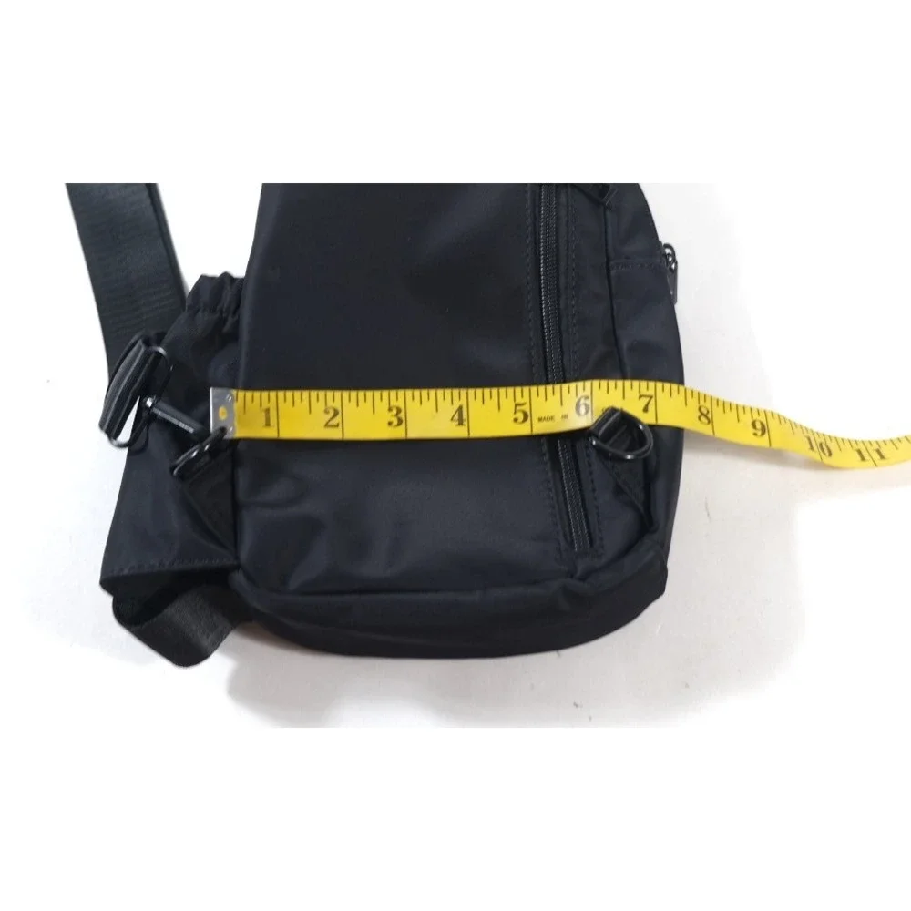 Malibu Skye Crossbody Bag Womens OS Black Casey Nylon Sling Vegan PETA Approved