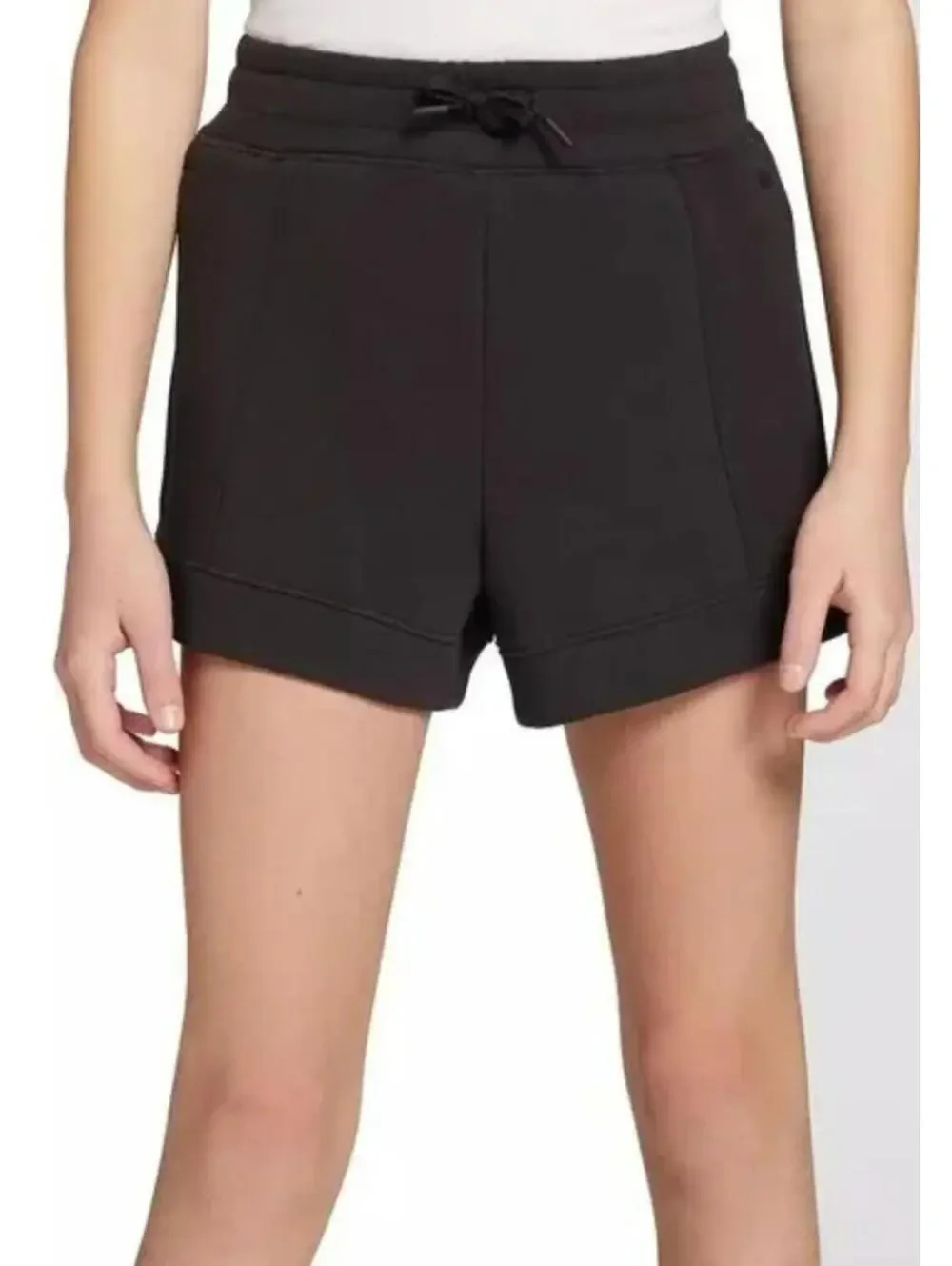 (C270) DSG Girls Sport Fleece Athletic Sweat Shorts Pure Black Size X-Small