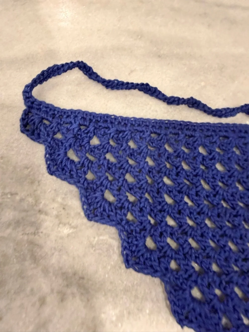 Handmade crochet kerchief