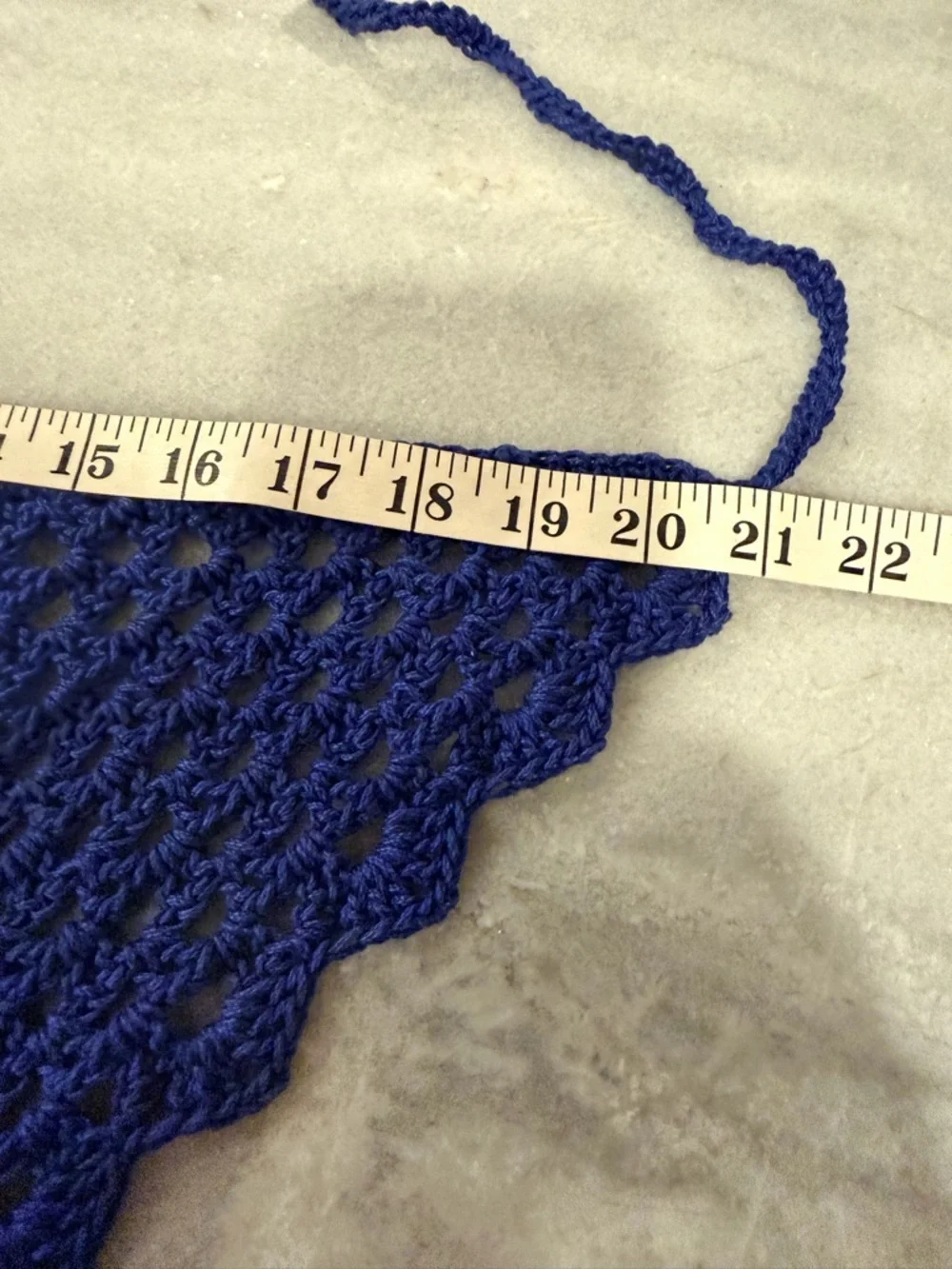 Handmade crochet kerchief