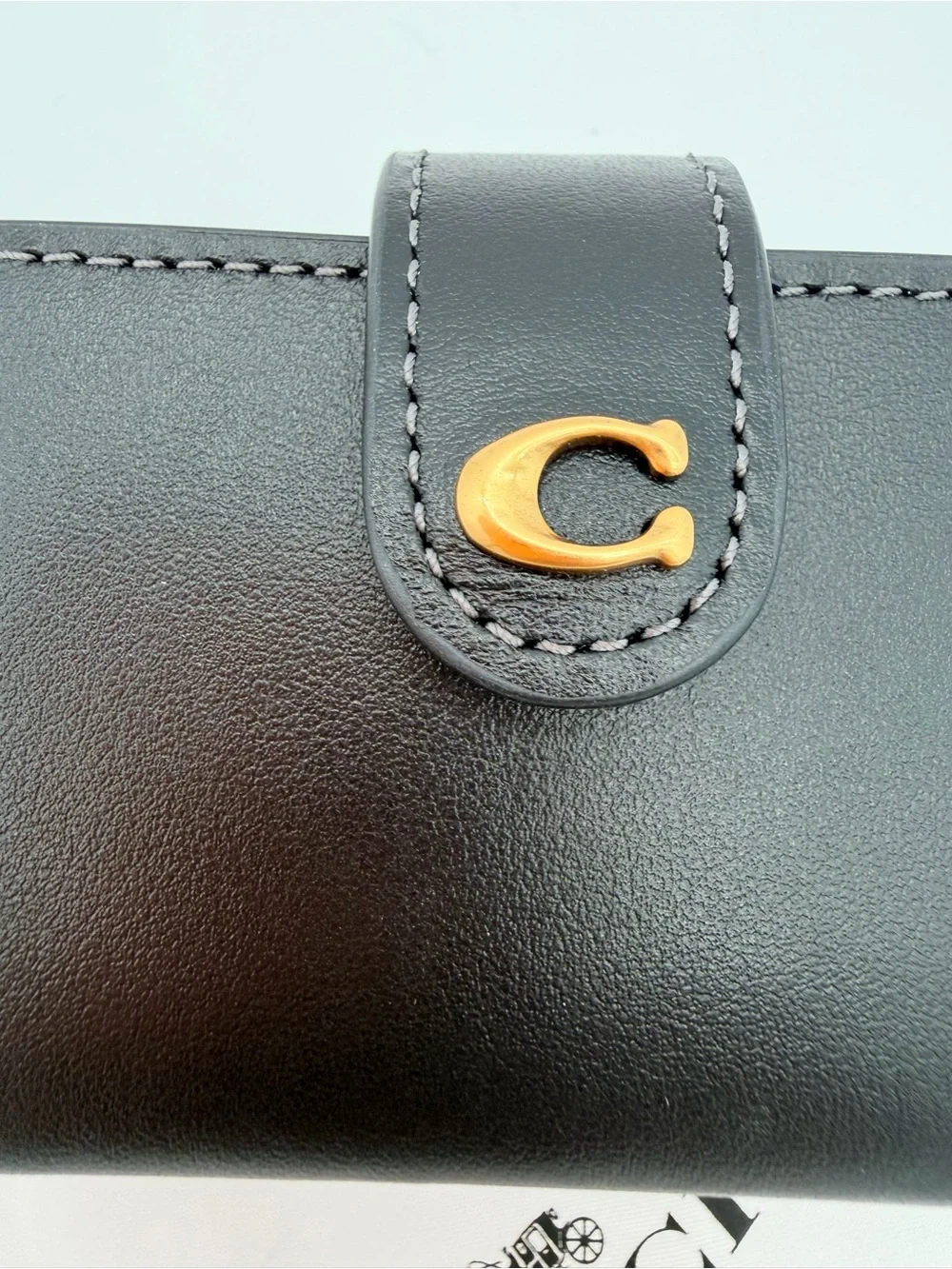 Coach leather card