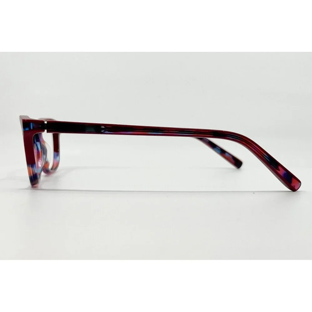 Runway Couture Eyeglasses Women Red Multi RCE-281 Full Rim Cat Eye 53-15-135