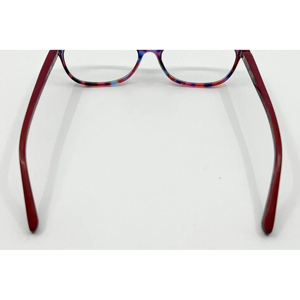 Runway Couture Eyeglasses Women Red Multi RCE-281 Full Rim Cat Eye 53-15-135