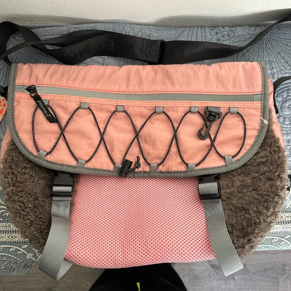 Free People Playoff Sherpa Messenger Bag. NWT
