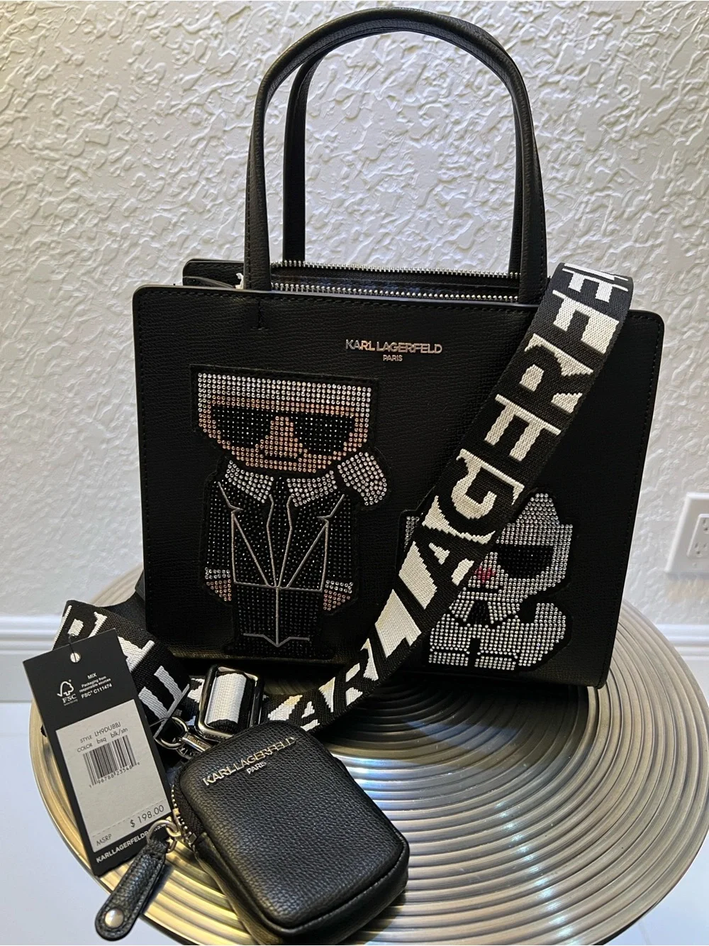Karl Lagerfeld black tote