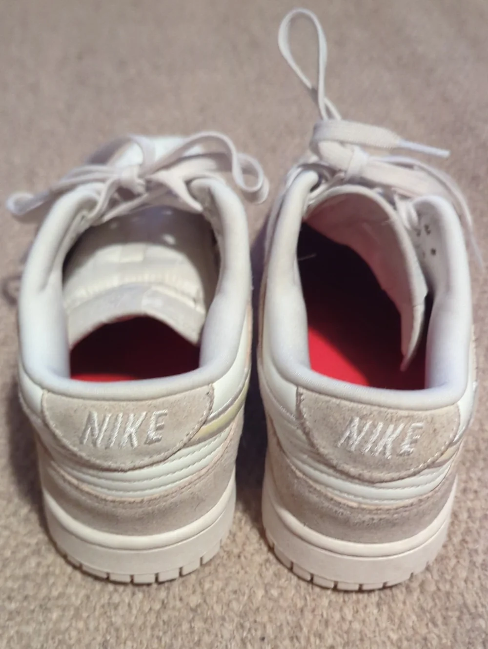 Women's Nike Dunk Low Sail Iridescent Swoosh HF5074-133 Size 10