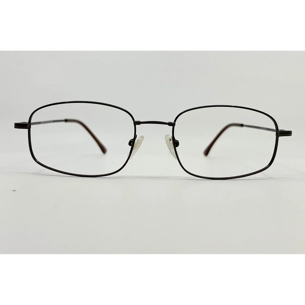 Modern Modzflex MX907 Eyeglasses Mens Brown Oval Full Rim Frames 54-19-140
